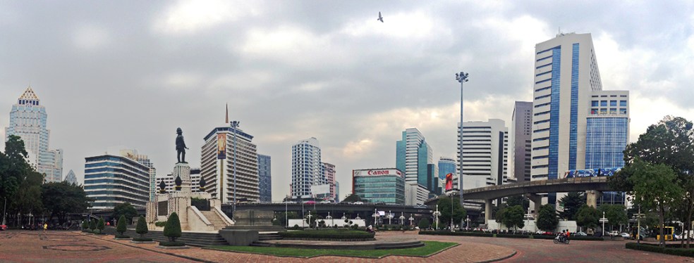 Silom, el distrito financiero de Bangkok
