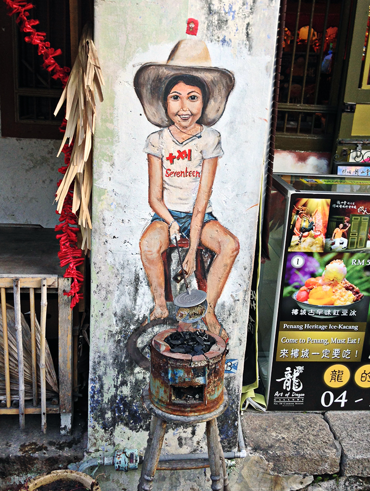 Street art en George Town Penang