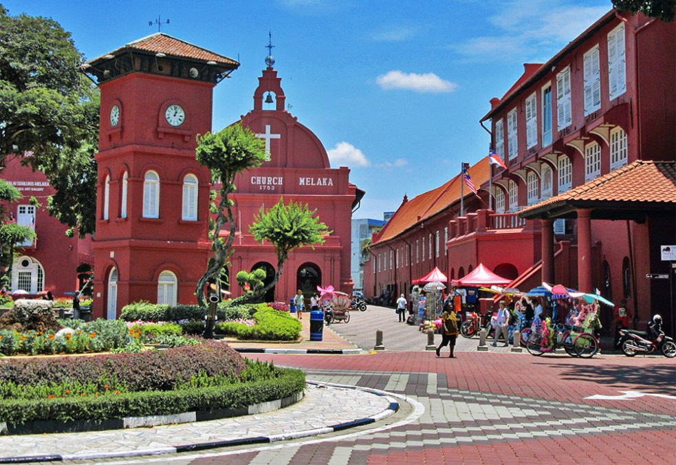 Iglesia en el centro de Malaca