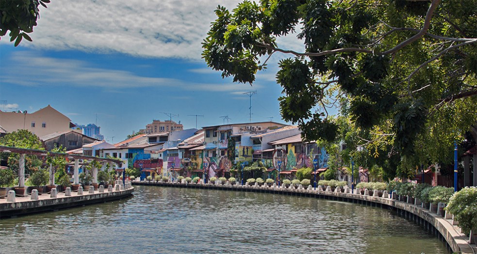 Ciudad de Malaca y su río 