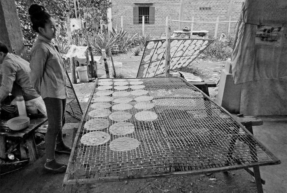 El papel secándose al aire